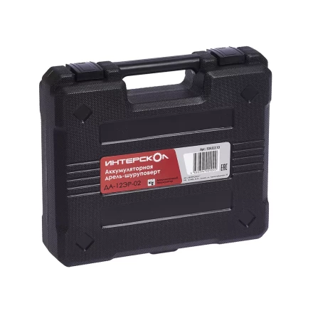 Аккумуляторная дрель-шуруповерт со съемным патроном ИНТЕРСКОЛ ДА-12ЭР-02 КОМБИ Li-ion (2 х 1,5Ач) купить в Нягани