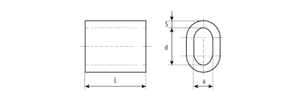 ЗУБР DIN 3093, 8 мм, 1 шт, алюминиевый зажим троса (304476-08) купить в Нягани