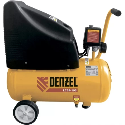 Компрессор воздушный безмасляный поршневой прямой привод DENZEL LC 24-195 58072 купить в Нягани