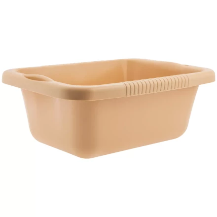 Таз пластмассовый прямоугольный 25 л, бежевый, Home Palisad 929925 купить в Нягани