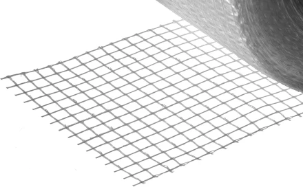 ЗУБР. Сетка армировочная стеклотканевая, самоклеящаяся, 3х3мм, 5см х 90м 12465-05-90 купить в Нягани