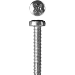 Винт ЗУБР "МАСТЕР" DIN 7985, класс прочности 4.8, оцинкованный, M3x20мм, 5кг 303150-03-020