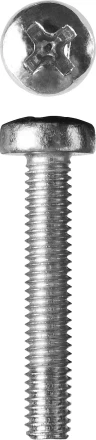 Винт ЗУБР &quot;МАСТЕР&quot; DIN 7985, класс прочности 4.8, оцинкованный, M3x20мм, 5кг 303150-03-020 купить в Нягани