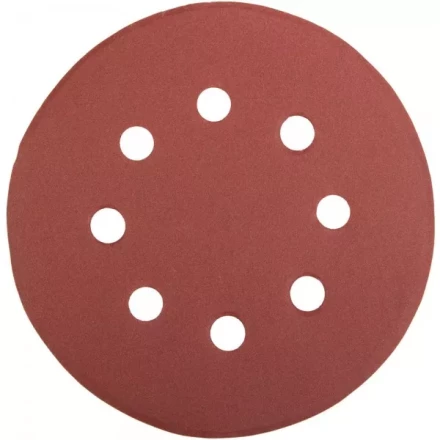 Круг шлифовальный универсальный STAYER &quot;MASTER&quot; из абразивной бумаги на велкро основе, 8 отверстий, Р320, 115мм, 5шт 35450-115-320 купить в Нягани