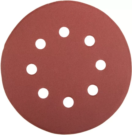 Круг шлифовальный универсальный STAYER &quot;MASTER&quot; из абразивной бумаги на велкро основе, 8 отверстий, Р320, 115мм, 5шт 35450-115-320 купить в Нягани