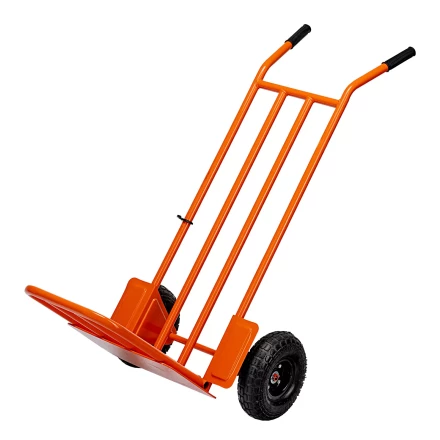 Тележка ручная 2-х колесная Сибртех 69302, усиленная, г/п 250кг, откидная платформа 530х400мм купить в Нягани