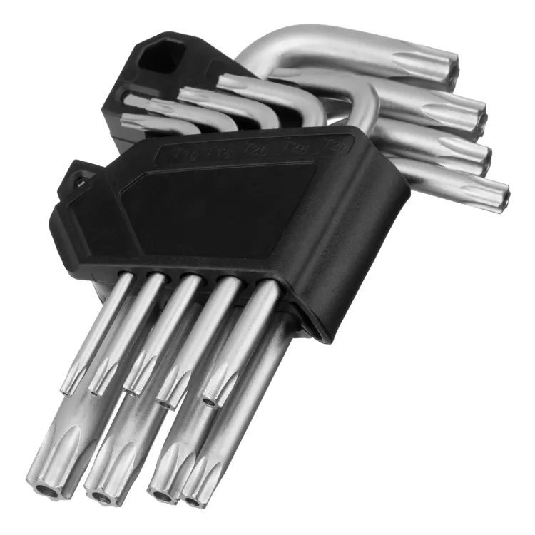 Набор ключей имбусовых Torx-Tempered, TT10-50, CrV, 9 шт. Сибртех 123707 купить в Нягани