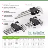 Набор ключей имбусовых Torx-Tempered, TT10-50, CrV, 9 шт. Сибртех 123707 купить в Нягани