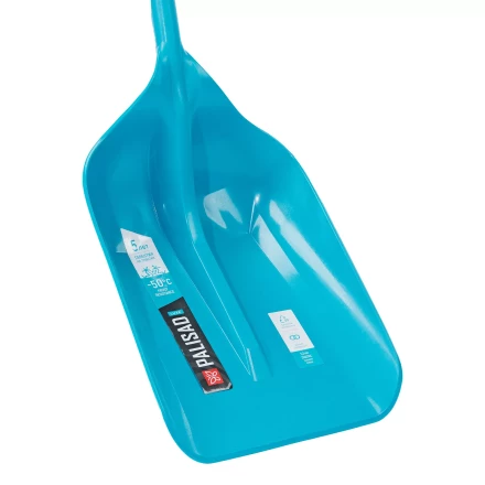 Лопата для уборки снега Palisad 61795, полипропилен, 330х490х1265 мм, цельнолитая конструкция, LUXE купить в Нягани