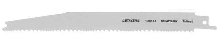 Полотно STAYER "PROFI" S345XF к саб эл.ножов Bi-Met,дер с гвозд,лист мет,Al проф 3-18мм,пласт,стеклопл,200/2,1-4,3мм 159451-4.3 купить в Нягани