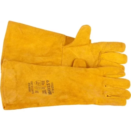 Термостойкие краги STAYER &quot;PROFI&quot; с подкладкой, для сварки и тяжелых механических работ, с подкладкой, 400мм 11333-XL_z01 купить в Нягани