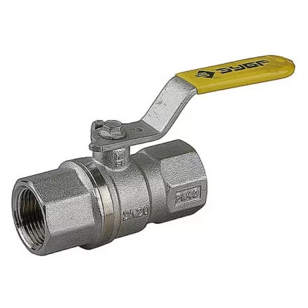 Кран шаровой ЗУБР полнопроход газовый &quot;мама-мама&quot;, ручка, хромиров латунь, 1/2&quot; 4-51720-C-1/2 купить в Нягани