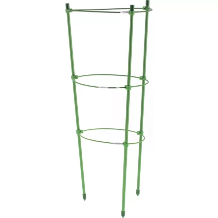 Поддержка для растений круглая h 150 см металл в пластике 5 колец PALISAD 644045 купить в Нягани