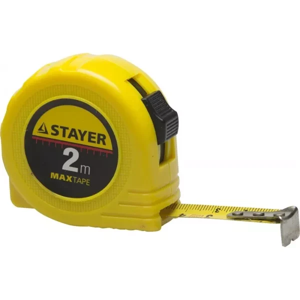 Рулетка STAYER "МASTER" "MaxTape", пластиковый корпус, 2м/16мм 34014-02-16 купить в Нягани