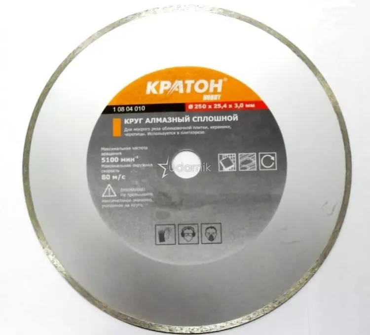 Круг алмазный сплошной HOBBY 110 х 20 х 1,9 мм Кратон 1 08 04 013 купить в Нягани