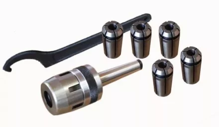 Патрон цанговый МТ2 с набором цанг ф3-10мм К 412 23480 купить в Нягани