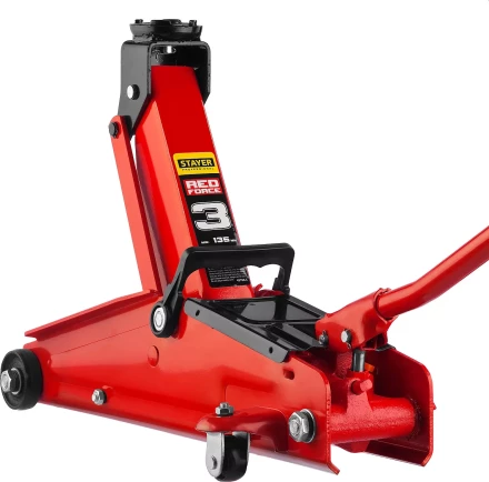 Домкрат гидравлический подкатной &quot;RED FORCE&quot;, 3т, 135-400мм, STAYER 43154-3 43154-3 купить в Нягани