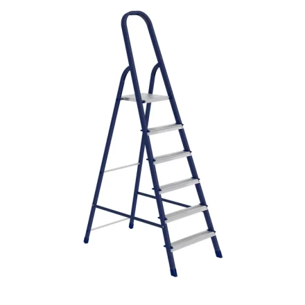 Стремянка 6 ступеней стальная оцинкованные ступени СИБРТЕХ 97846 купить в Нягани