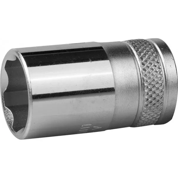 Торцовая головка KRAFTOOL "INDUSTRIE QUALITAT", Cr-V, SUPER-LOCK, хромосатинированная, 1/2", 16 мм 27801-16_z01 купить в Нягани