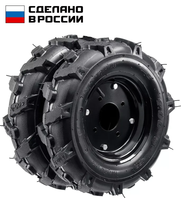 ЗУБР КП-1, 4.00-8, 2 шт., пневматические колеса для мотоблоков (707106-1) купить в Нягани