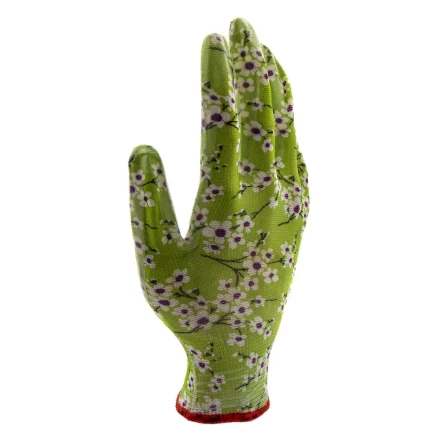 Перчатки садовые из полиэстера с нитрильным обливом, MIX цветов, M Palisad 67864 купить в Нягани