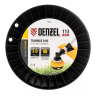Леска для триммера зубчатый квадрат, 3,0мм х 113м, на DIN катушке FLEX CORD// Denzel 96806 купить в Нягани