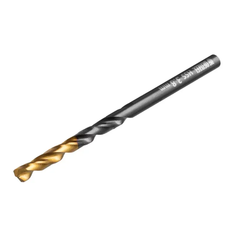 Сверло по металлу, 3,8 мм, HSS-Tin, Golden Tip, 10 шт. Denzel 717208 купить в Нягани