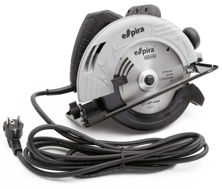 Пила циркулярная ESPIRA CSI-190A (ф190 мм, 220-240В,50/60 Гц, мощность 1250 Вт, 5000 об/мин), 401251 купить в Нягани
