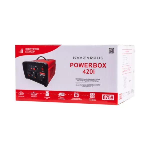 Инверторное пуско-зарядное устройство KVAZARRUS PowerBox 420i, таймер, цветная коробка купить в Нягани