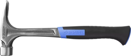 Молоток-гвоздодер ЗУБР &quot;ПРОФЕССИОНАЛ&quot; цельнокованый с магнитом и двухкомпонентной рукояткой, 580г 20258-580 купить в Нягани