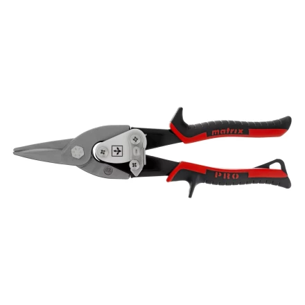 Ножницы по металлу Matrix, 250 мм, прямой рез, сталь CRMO, двухкомпонентные рукоятки, PRO 78322 купить в Нягани