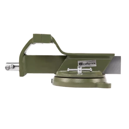 Тиски слесарные Сибртех 18618, 100 мм, стальные, поворотные купить в Нягани