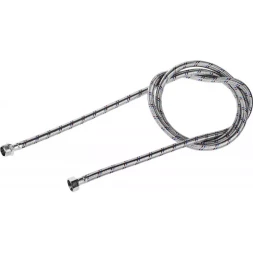 Подводка гибкая ЗУБР для воды, оплетка из нержавеющей стали, г/ш 1/2" - 1,8м 51005-G/S-180