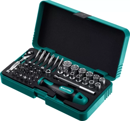 Набор: отвертка-битодержатель X-Drive с битами, торцевыми головками, мини-трещеткой, 25816 купить в Нягани