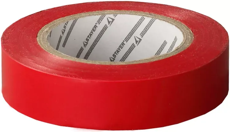 Изолента, STAYER Profi 12292-R-15-10, ПВХ, на карточке, 15мм х 10м х 0,18мм, красная 12292-R-15-10 купить в Нягани