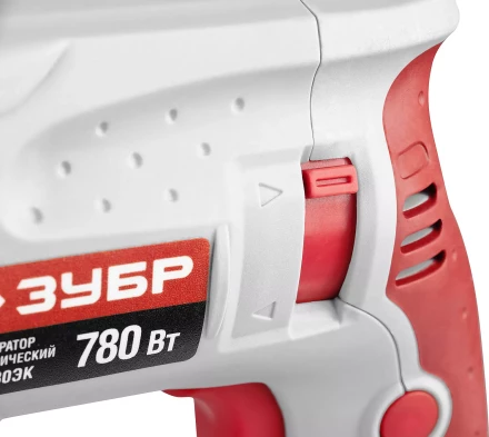 Перфоратор ЗУБР SDS-plus, реверс, 3 Дж, 0-1100 об/мин, 0-4500 уд/мин, 780Вт, кейс ЗП-780ЭК купить в Нягани