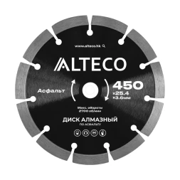 Диск алмазный по асфальту ALTECO 450x25.4x3.6 мм 66487