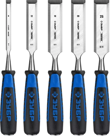 ЗУБР Ударник, 5 предм, набор стамесок-долот, Профессионал (18097-H5) купить в Нягани