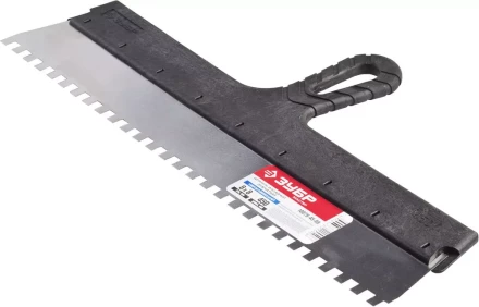 Шпатель ЗУБР &quot;МАСТЕР&quot; ФАСАДНЫЙ, нержавеющее полотно, 450мм, зуб 8х8мм 10078-45-08 купить в Нягани