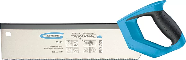 Пила обушковая для стусел PIRANHA,350мм/14",11-12ТРI,зуб 3D,каленый зуб,двухкомп рукоятка GROSS 23141 купить в Нягани