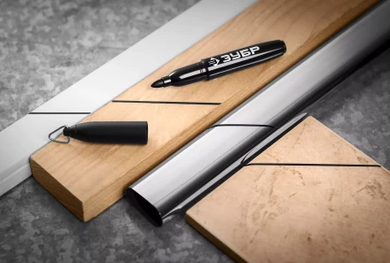 ЗУБР Мини черный, 1-3 мм, 80 шт, перманентный маркер (06331-2) купить в Нягани