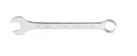 Ключ комбинированный 27 мм CrV полированный хром MATRIX 15172 купить в Нягани