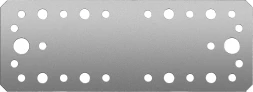 ЗУБР КП-2.5, 180 x 65 x 2.5 мм, цинк, крепежная пластина (31023-180)