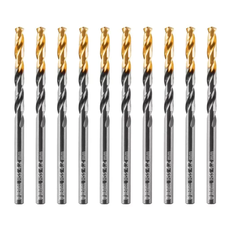 Сверло по металлу, 4,2 мм, HSS-Tin, Golden Tip, 10 шт. Denzel 717210 купить в Нягани