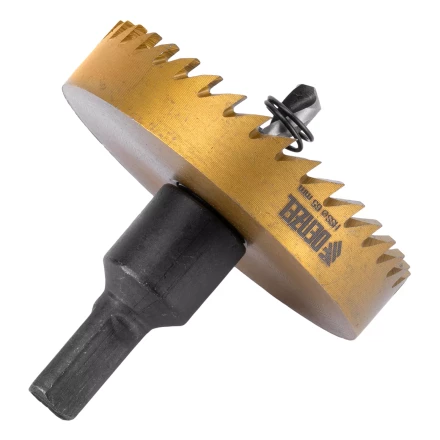 Коронка по металлу HSS, 65 мм, нитридтитановое покрытие Denzel 724121 купить в Нягани