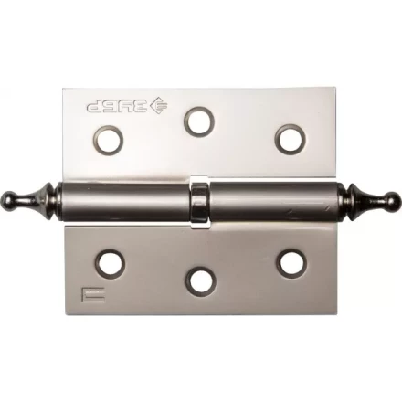 Петля дверная разъемная ЗУБР &quot;ЭКСПЕРТ&quot;, 1 подшипник, цвет мат. никель (PN), левая, с крепежом, 75х63х2,5мм,2шт 37605-075-4L купить в Нягани