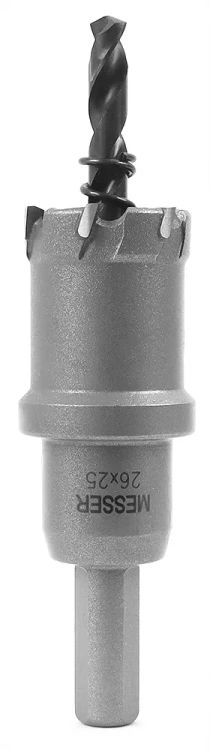 ТСТ коронка MESSER 26X25 с центрирующим сверлом и толкающей пружиной купить в Нягани