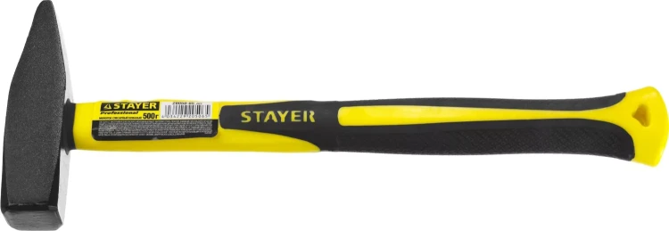 Молоток слесарный Fiberglass 500 г с фиберглассовой рукояткой, STAYER Professional 20050-05 20050-05_z01 купить в Нягани
