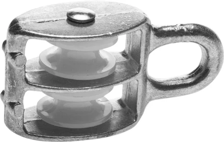 Блок ЗУБР двойной, оцинкованный, нейлоновый шкив, 5x15мм, 10 шт 4-304595-15 купить в Нягани