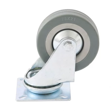 Колесо поворотное d-50 мм крепление  платформенное СИБРТЕХ артикул 68713 купить в Нягани